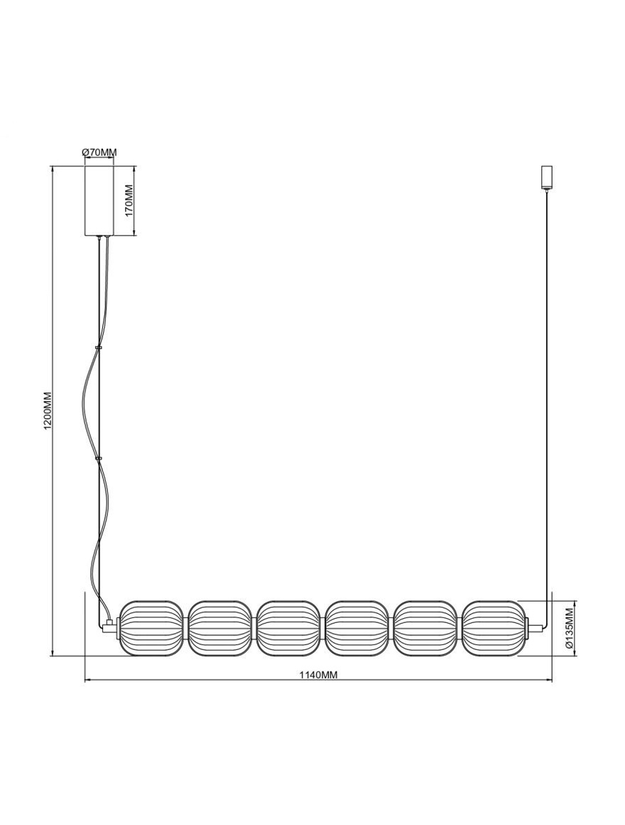 Lustră LED DU31292 AKARI 50W 3000-6000K  ZUMALINE 3