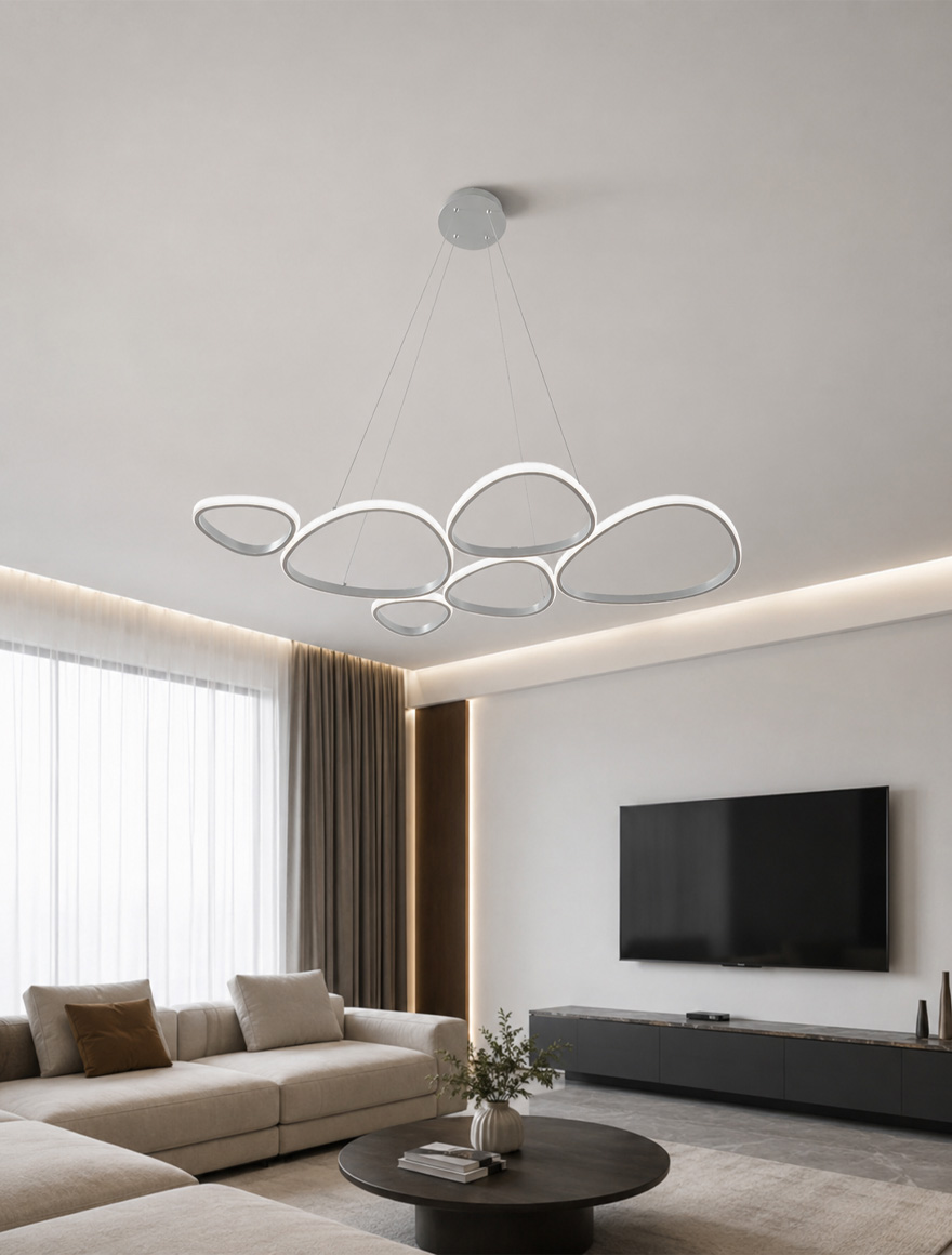 Lustră LED 2023519P6-BE HURON 48W 3000K mokka ZUMALINE 2