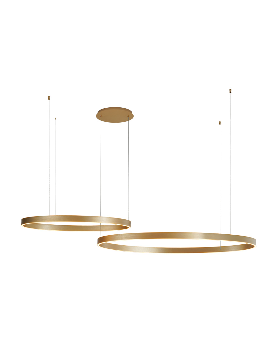 Lustră LED 250067-GD ISAK 100W 3000K aurie ZUMALINE
