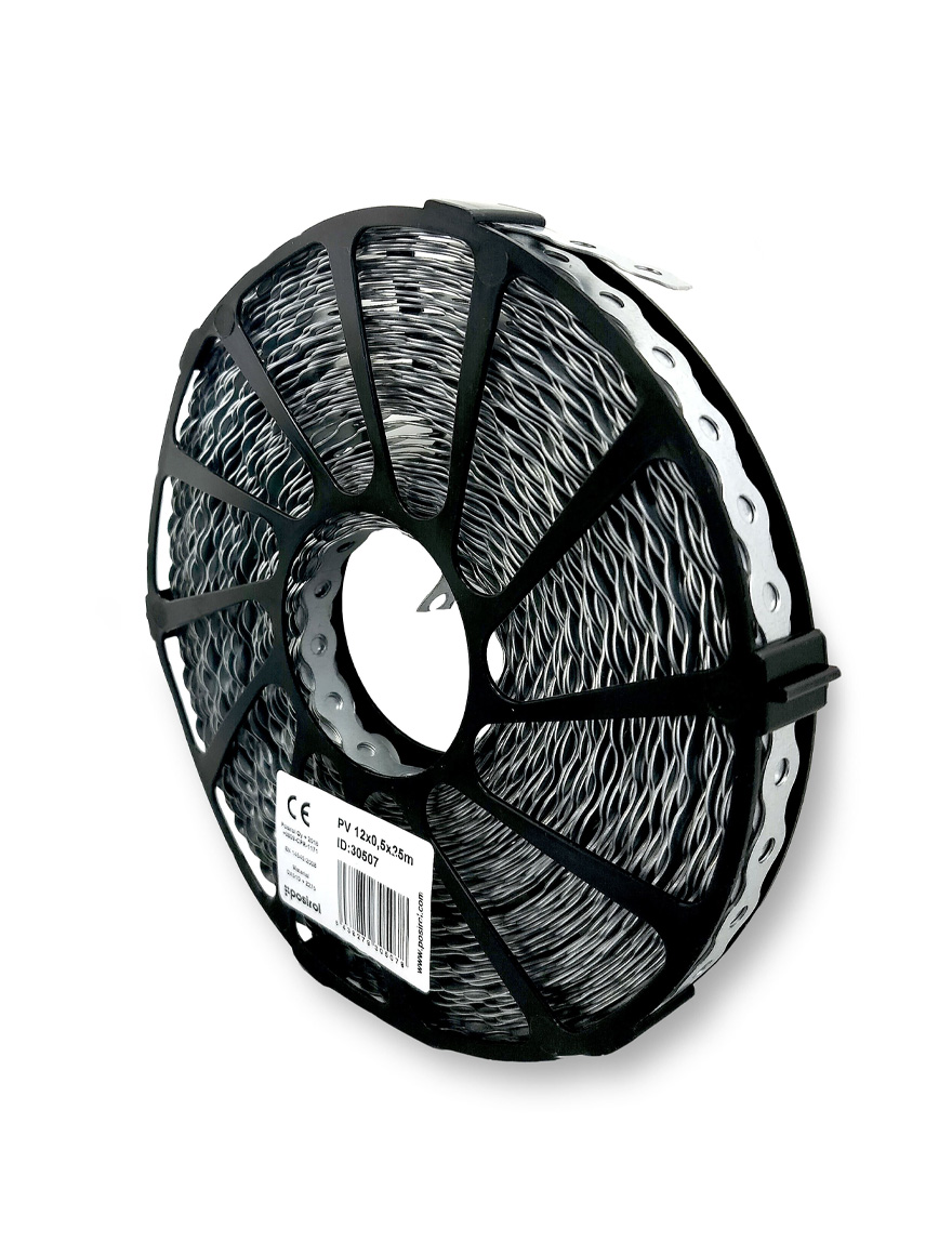 Bandă-lentă perforată 12x0.5mmx25m 30507 Posirol (8buc/cut)