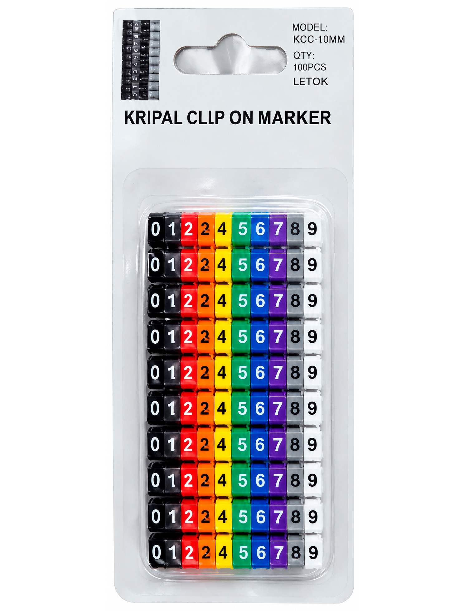 Marcator de cablu 4mm TopKab