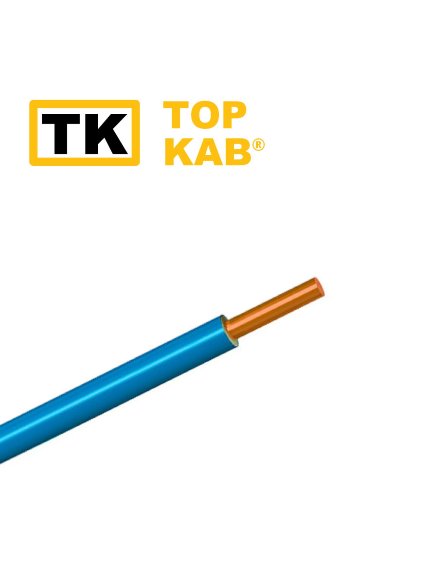 Fir electric PV1 2.5mm albastru TopKab