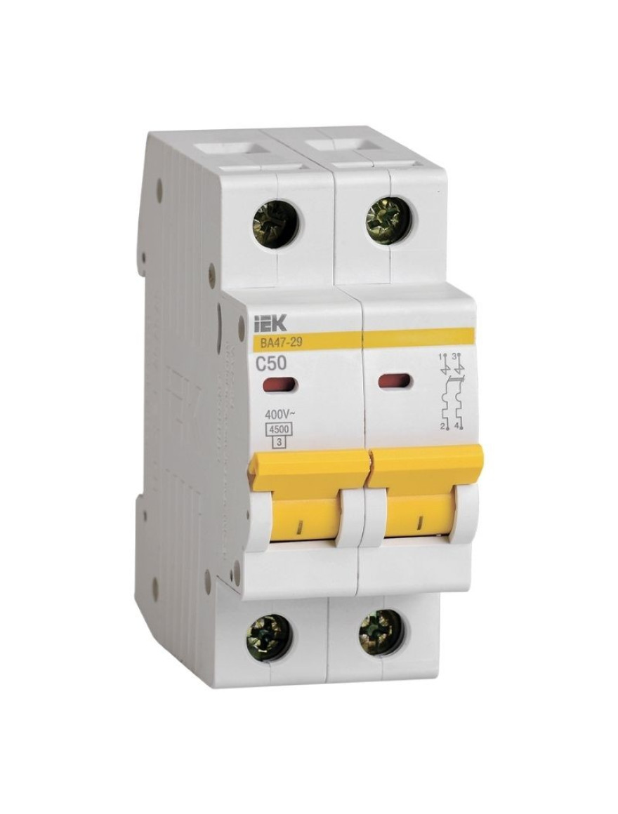 Întrerupător automat VА47-29 2Р 50А 4,5kA curba C IEK