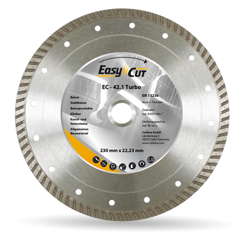 Алмазный диск турбо 180 мм EC-42.1