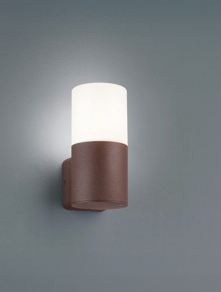 Aplică HOOSIC E27 H17.5cm IP44 ruginie TRIO