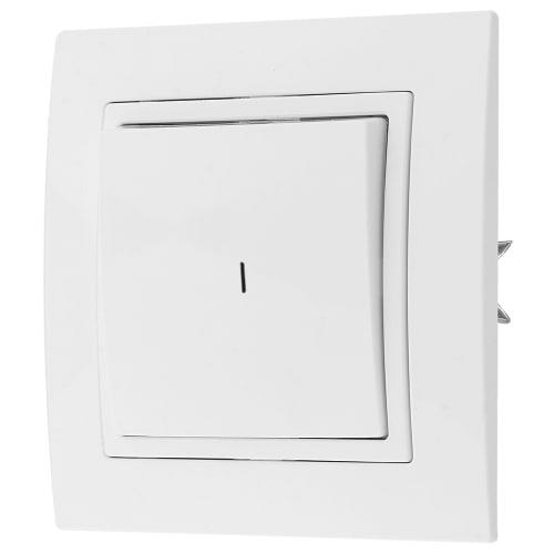 *Выключатель 1P+LED белый УЮТ СВПР