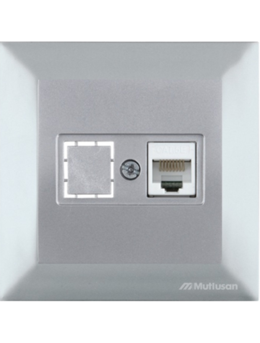 Priză computer inox Mutlusan CANDELA