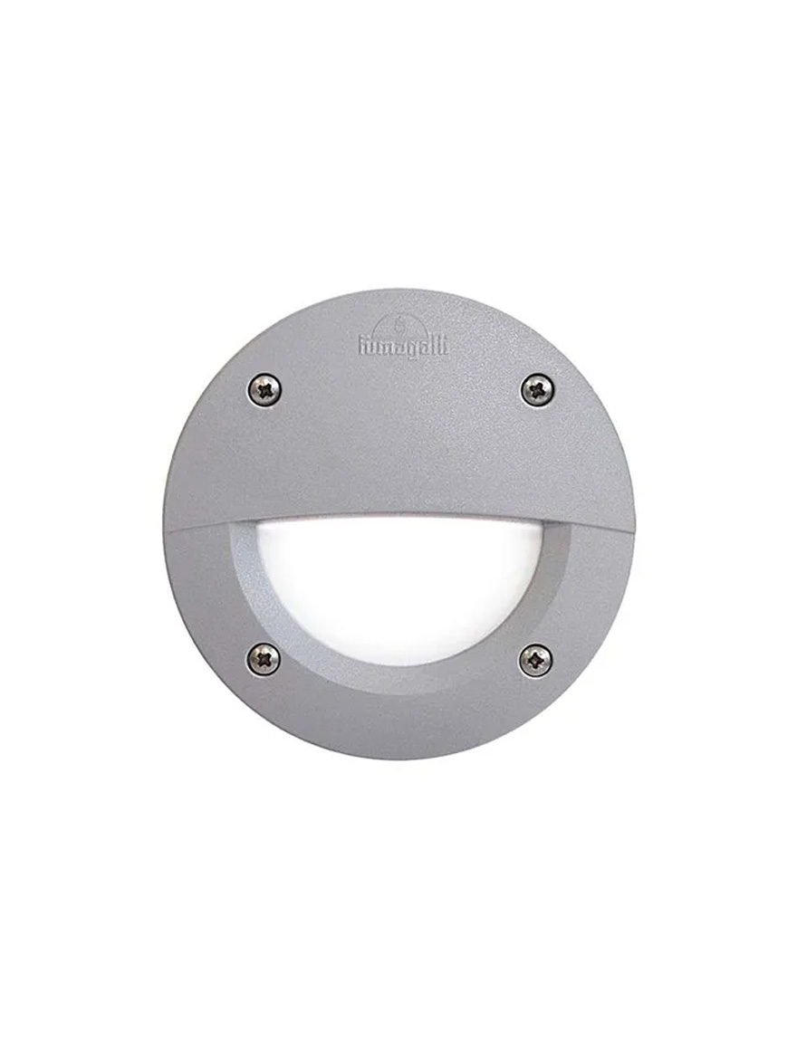 Светильник Fumagalli LETI 100 ROUND EL, цвет серый, опаловый рассеиватель, LED GX53 3Вт, 4000K