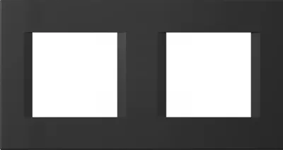 Рамка 2*2M матово-черная LINE OL24SB-U