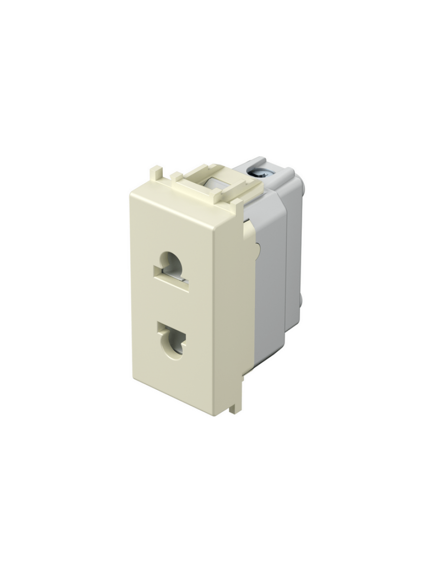 Priză standard european/american+KS 2P 16A 250V-1m ivory