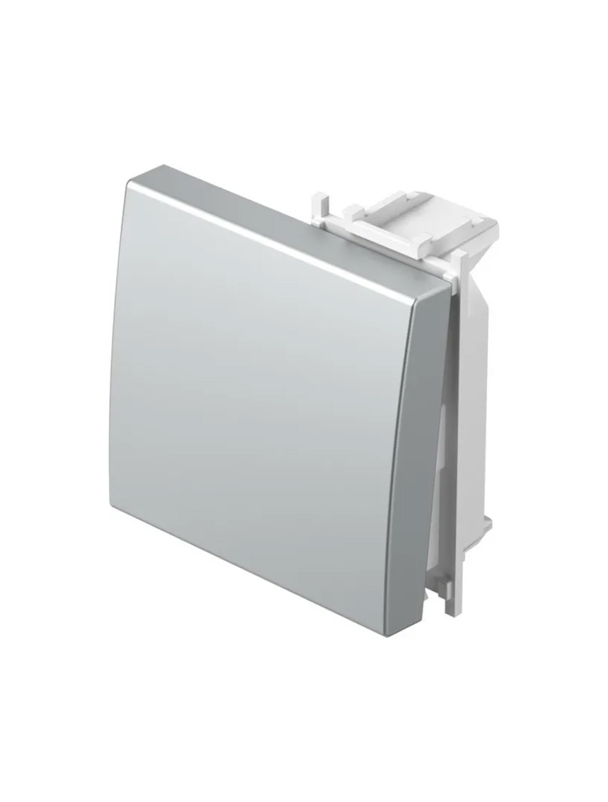 Clapă buton/înst. 2m argintiu (TM12ES-B)