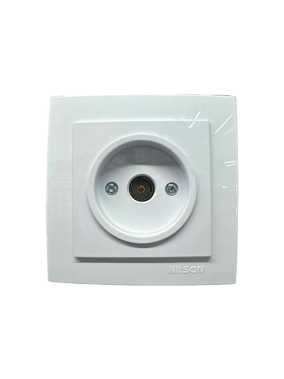 Priză TV trecere/ finală (12/120) albă Nilson Touran 24111028