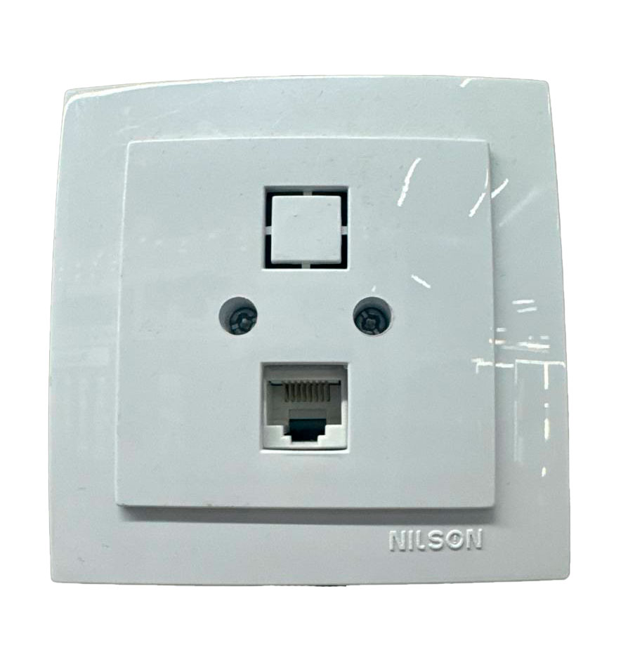 Priză date CAT6 (12/120) albă Nilson Touran 24111045