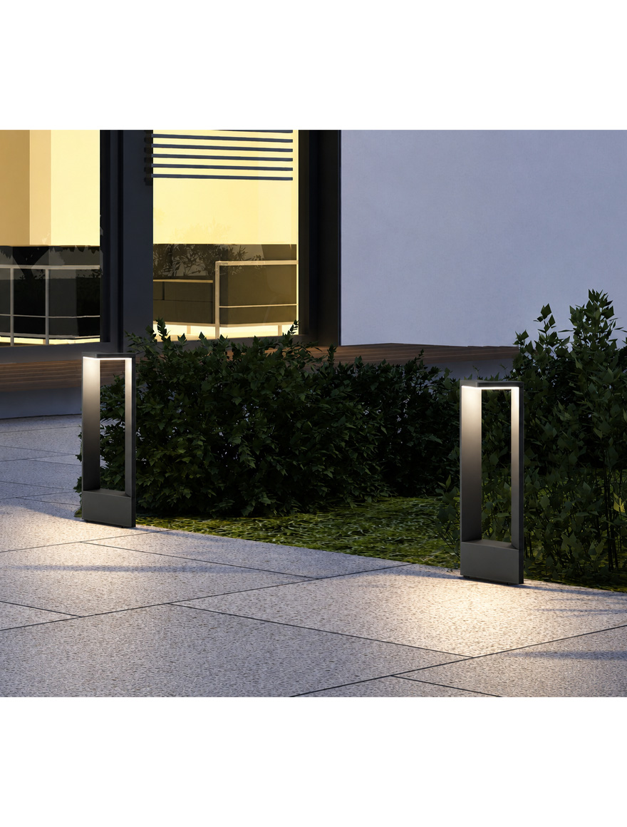 ** Stâlp GANGES LED 9W 1000LM 3000K 230V H=50CM IP54 antracit TRIO 2