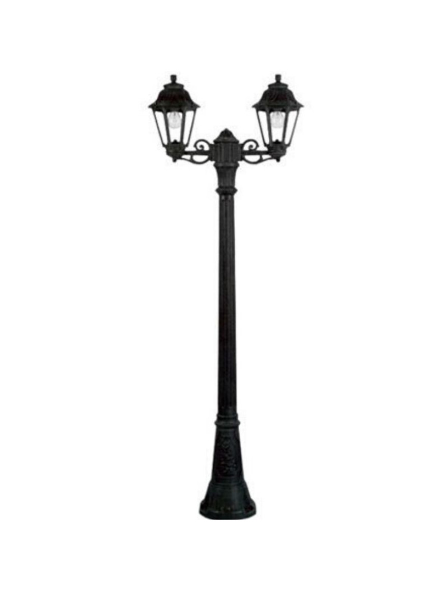 SET Corp de il. ANNA E27 6W 2700K 2L TRANSP + suport ANNA 2L + STÂLP GIGI BISSO negru 2.09M Fumagalli