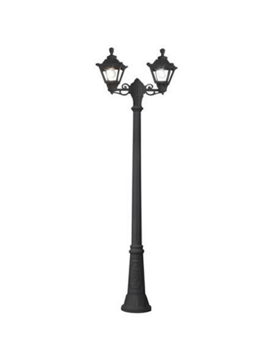 * CORP DE IL. RICU BISSO/GOLIA 2L 2.43M NEGRU TRANSP E27 LED 8W 2,7K SET STILP