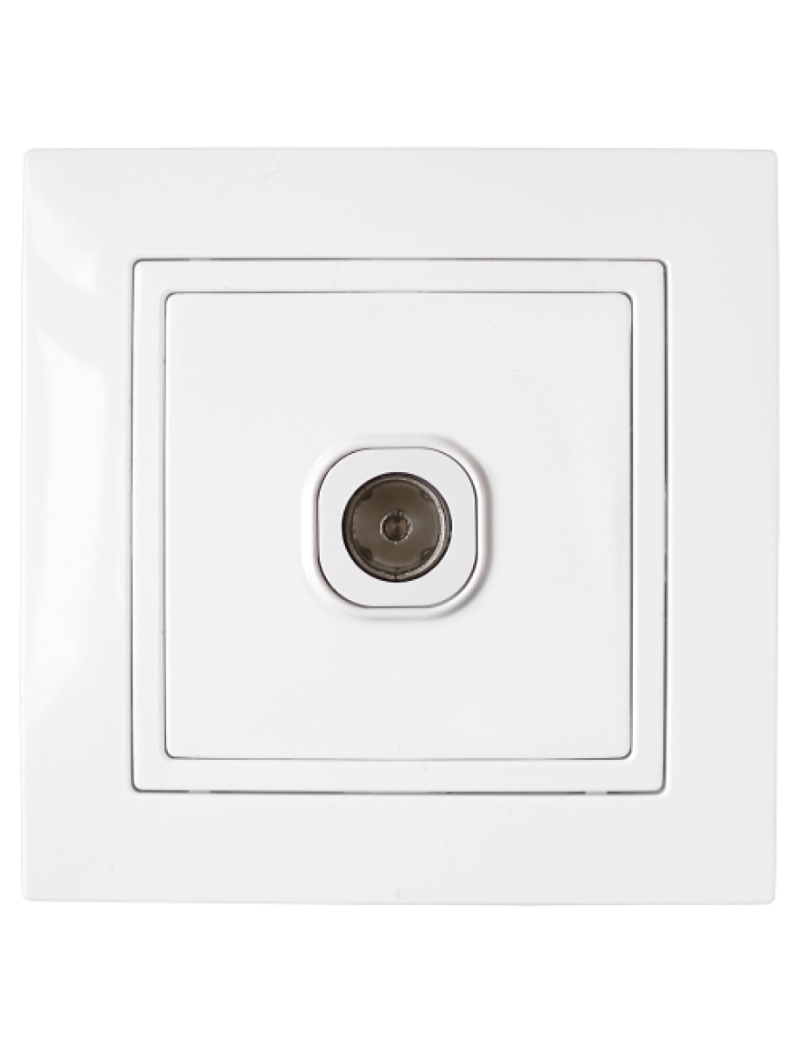 * Priză TV albă УЮТ СВПР