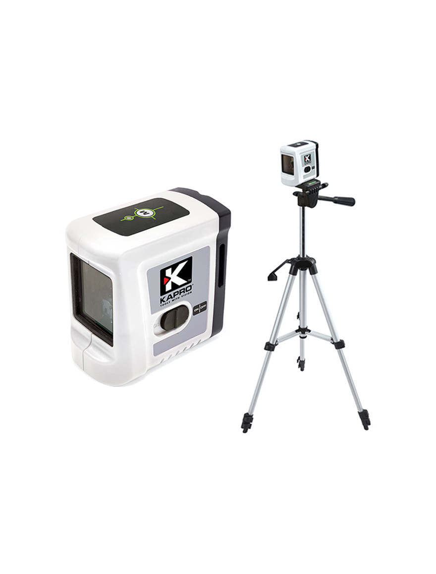 Зеленый лазерный нивелир KAPRO + штатив