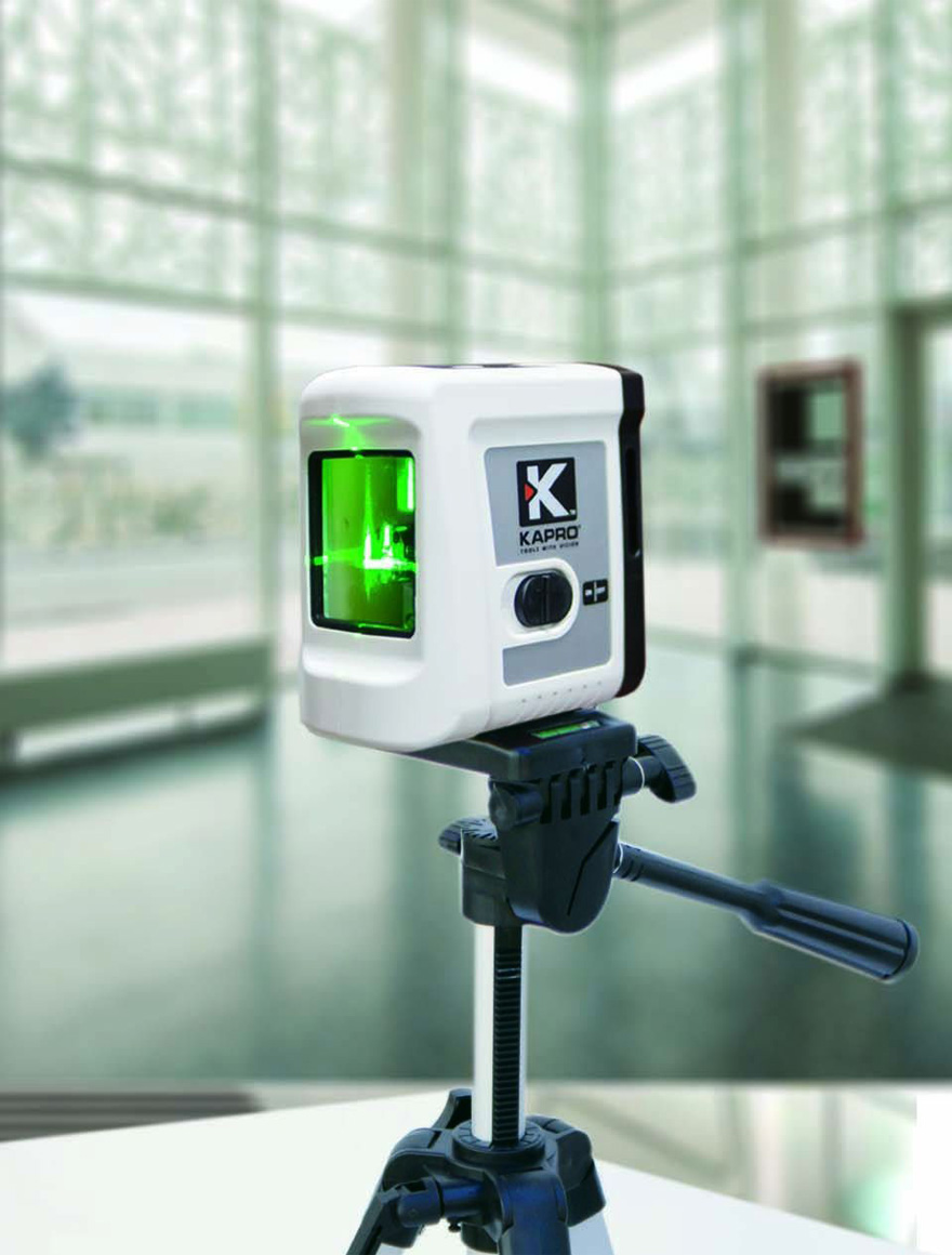 Зеленый лазерный нивелир KAPRO + штатив