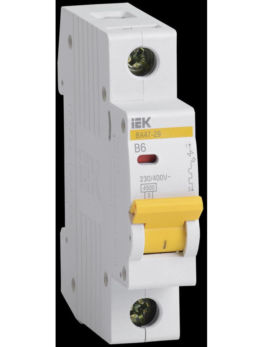 Întrerupător automat VА47-29 1Р 6А 4,5kA curba B IEK