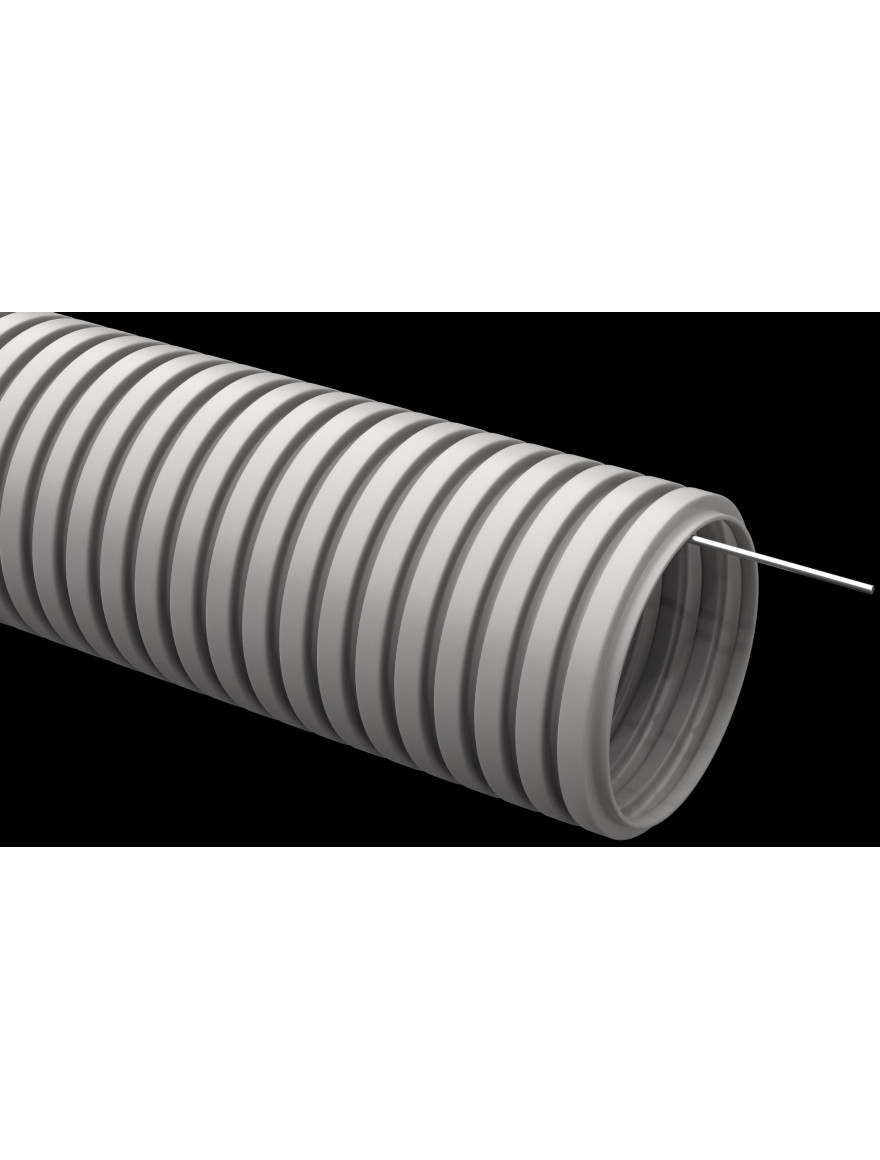 Tub gofrat PVC d 25 cu sârmă (50 m) IEK