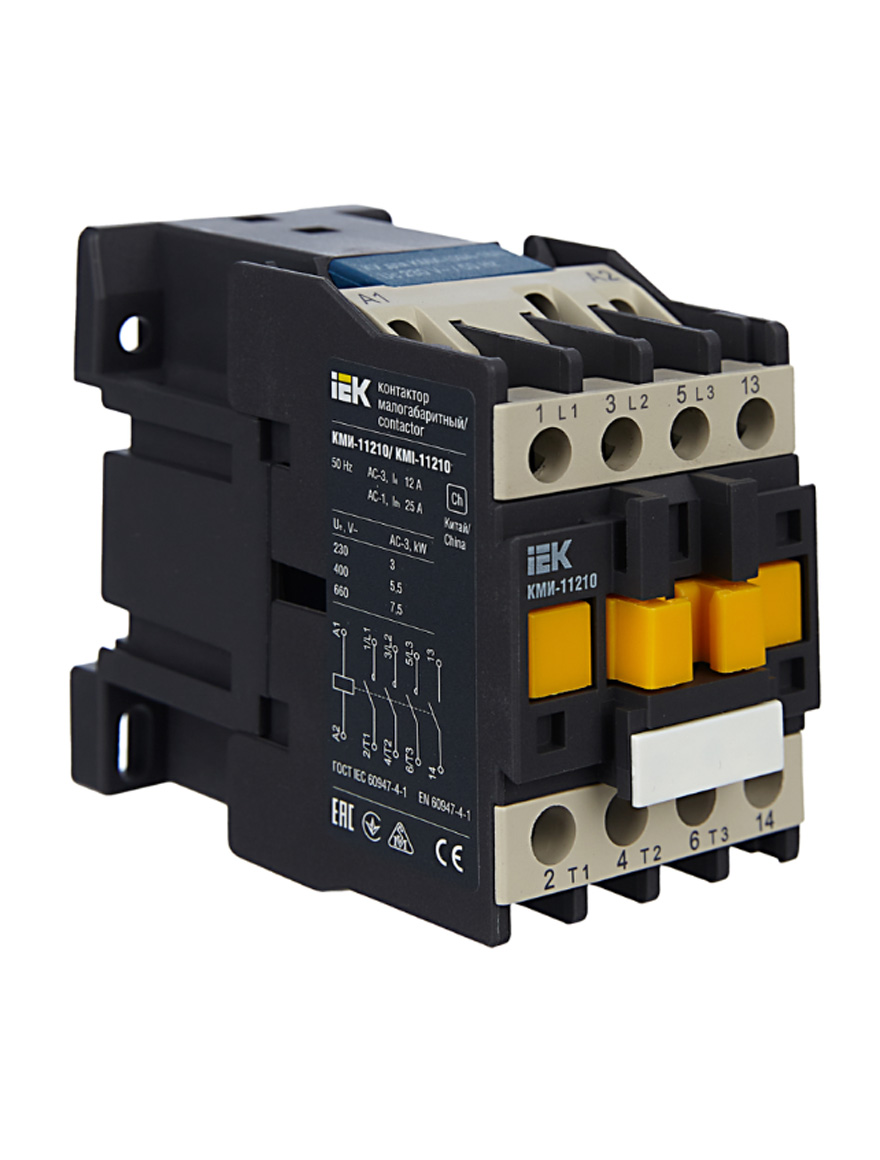 Contactor KMI-11210 12А 230V/ AC3 1ND IEK