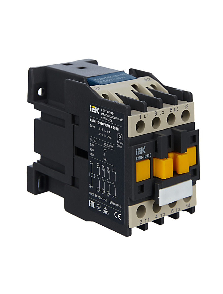 Contactor KMI-10910 9А 230V/ AC3 1ND IEK