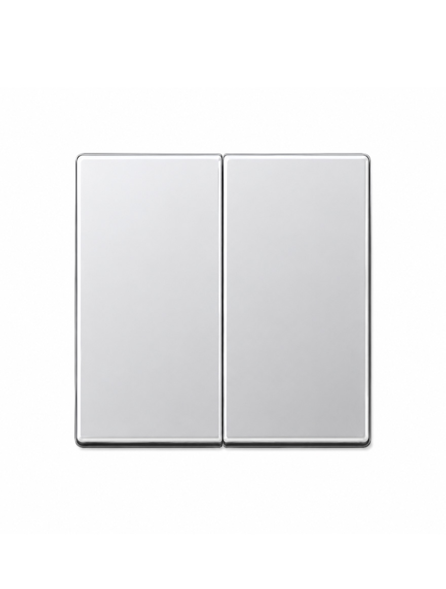 Clapă întrerupător dublu aluminiu EP495AL