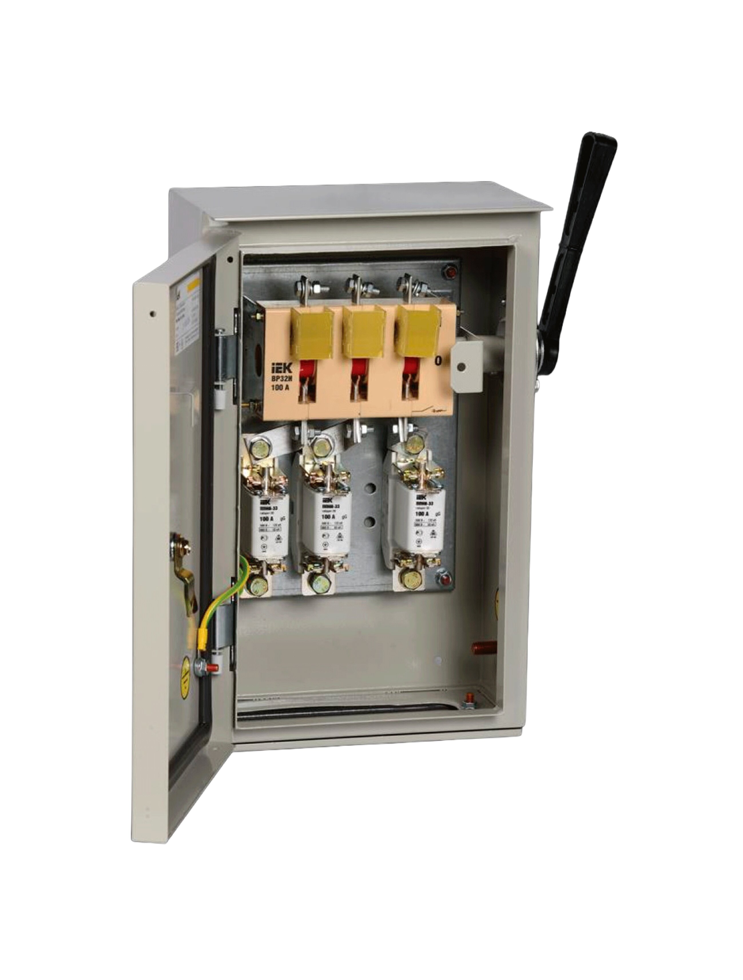 * Cutie pentru automate cu întrerupător și șiguranță 100А 74 IP54 IEK