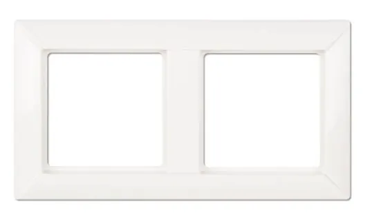 Рамка декоративная двойная, белая
