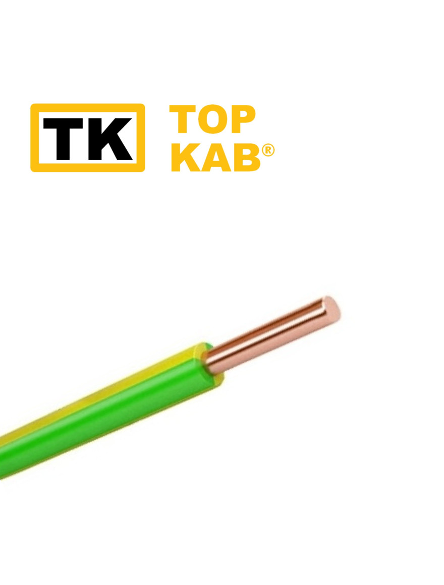 Fir electric PV3 4mm galben-verde TopKab