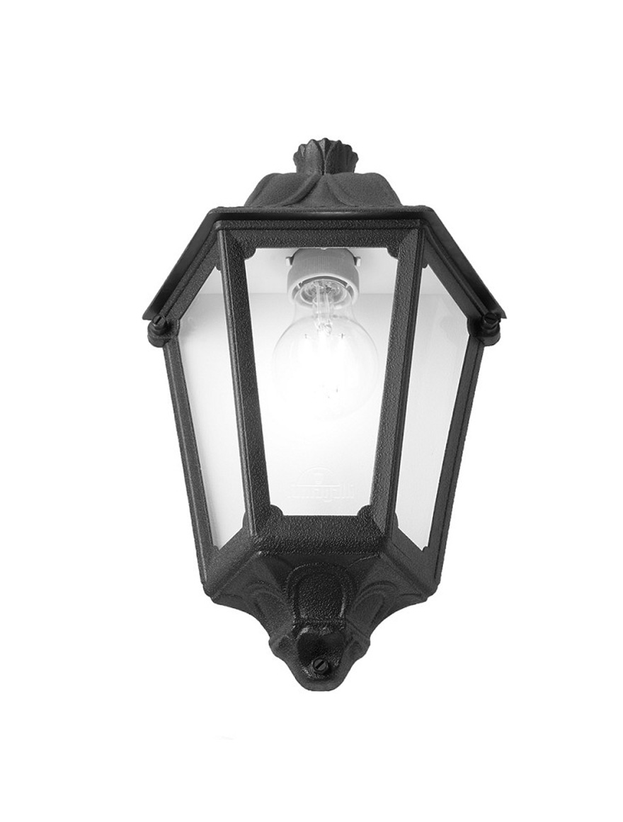 Светильник Fumagalli IESSE, чёрный, прозрачный, E27