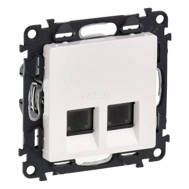 Розетка телефонная двойная 2xRJ11 (Valena Life белая)