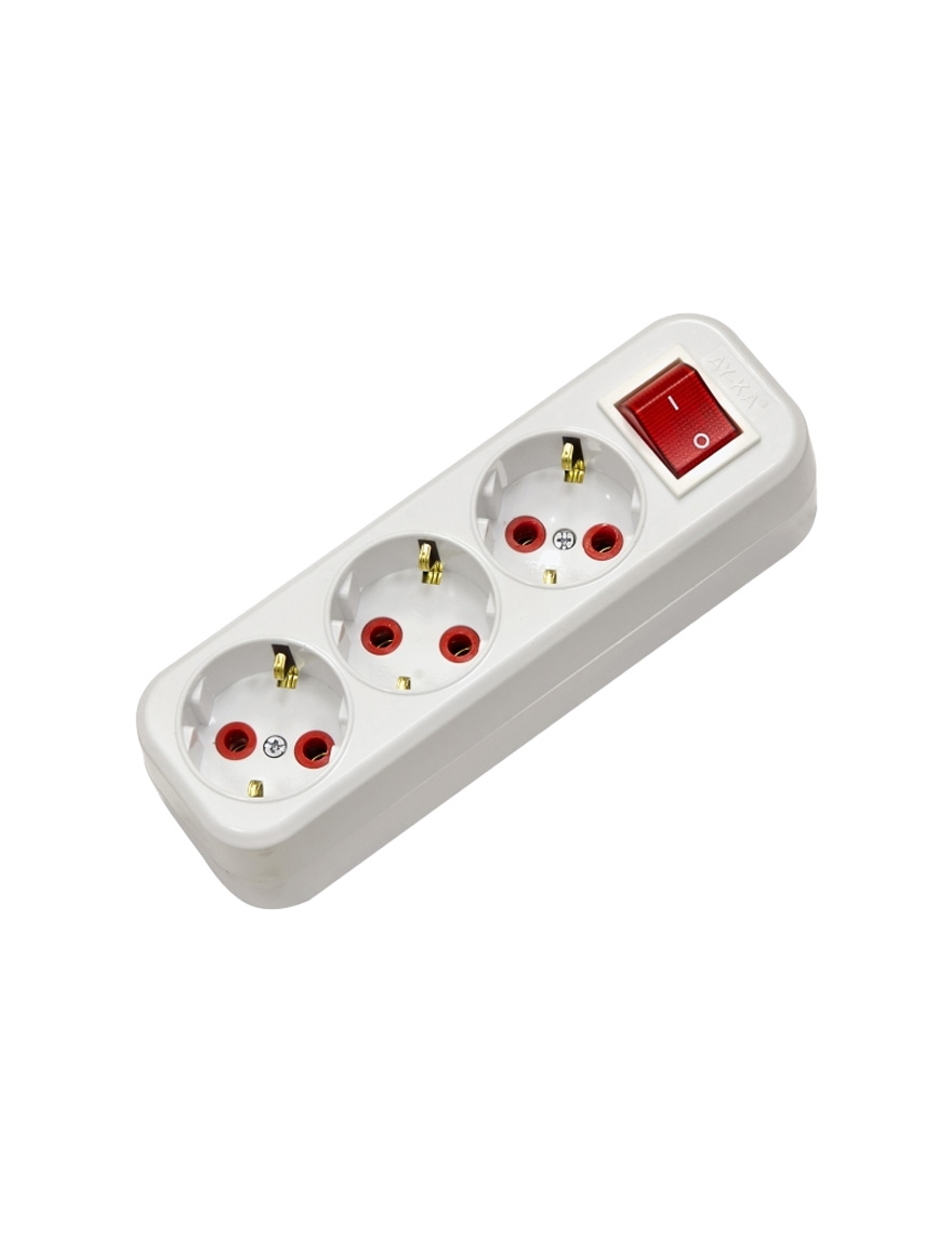 Bloc 3 cuiburi euro cu întrerupător (24 buc)