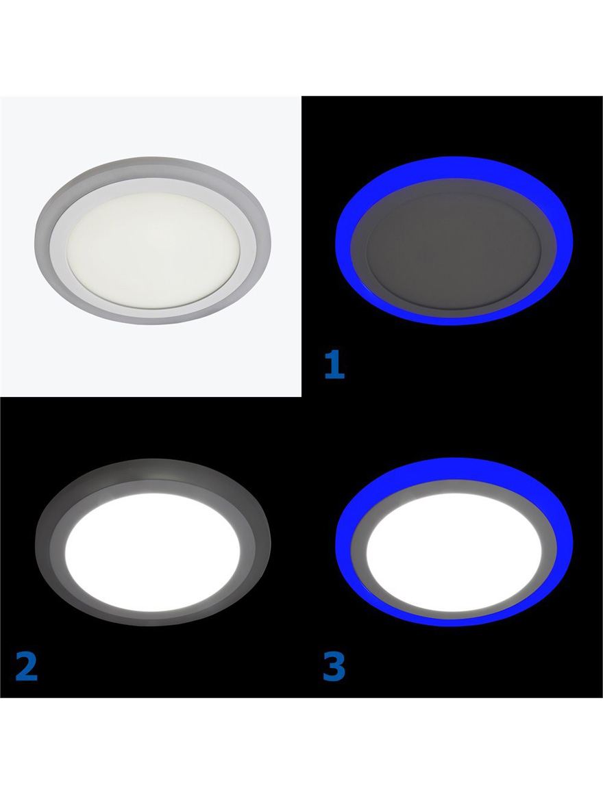 Светодиодный светильник LED PL-UL12W4B 12W 6000K / 4W BLUE