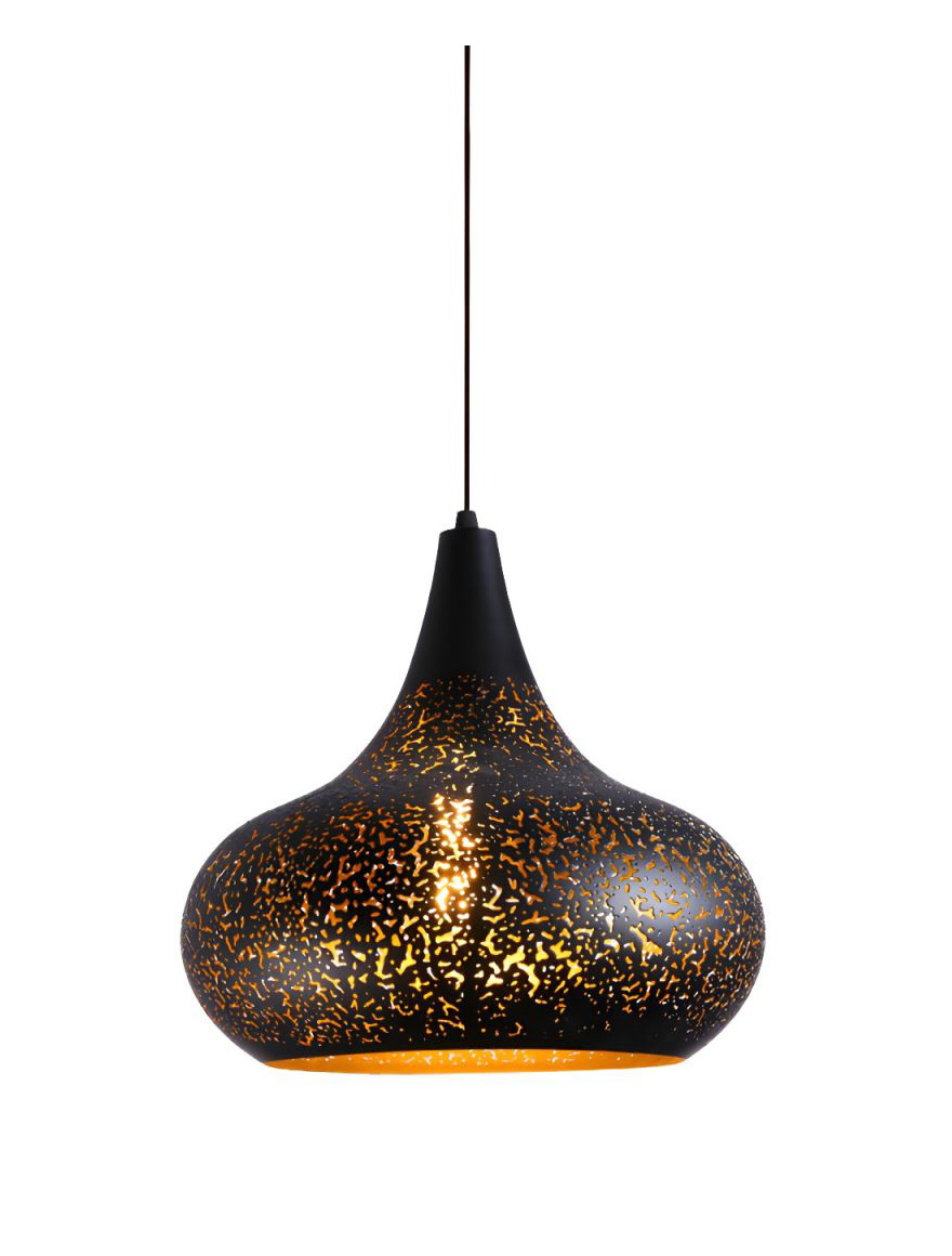 SuspensieJH-29 30x31cm, E27/1, Metal, Black+Gold Luminaled