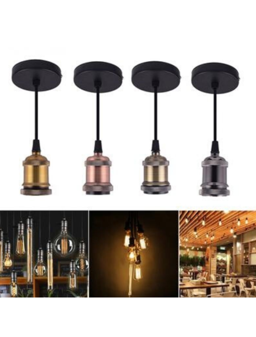 SuspensieJH-138 10cmx1m, E27/1, Metal+PVC Wire, Pearl+Black