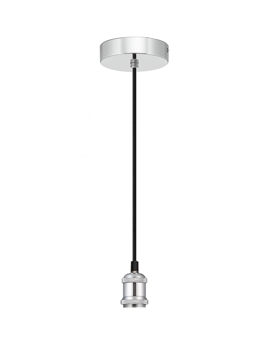 SuspensieJH-140 4.7x6.6x1m, E27/1, Metal+ PVC Wire, Pearl+Black