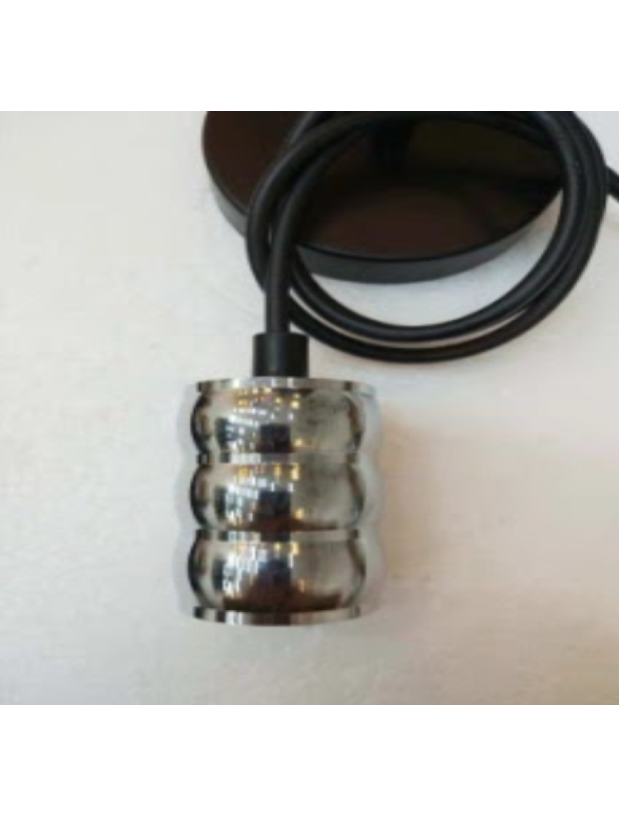 SuspensieJH-143 D4.5xH6.5cm, E27/1, Metal+ PVC Wire, Golden+Tan