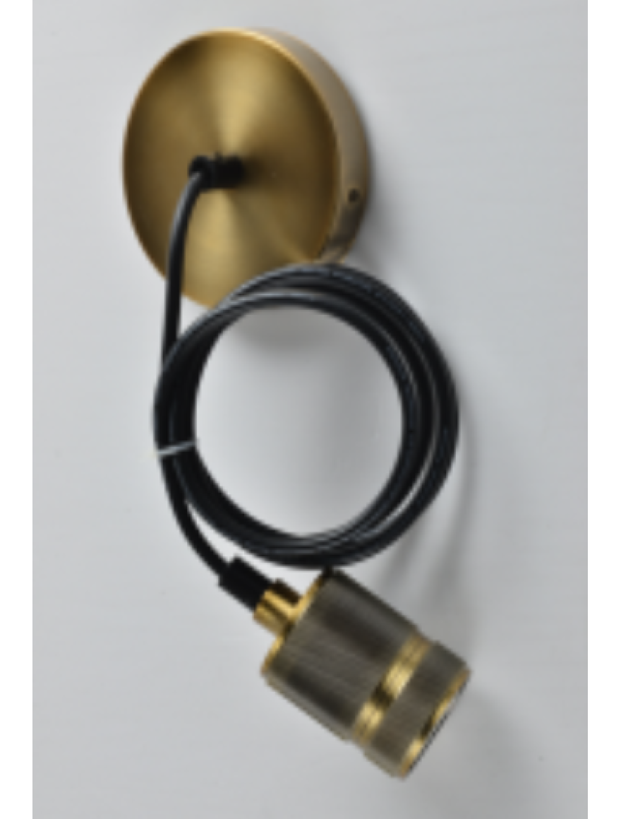 SuspensieJH-145 D5xH7cm, E27/1, Metal+ PVC Wire, Antique Luminaled