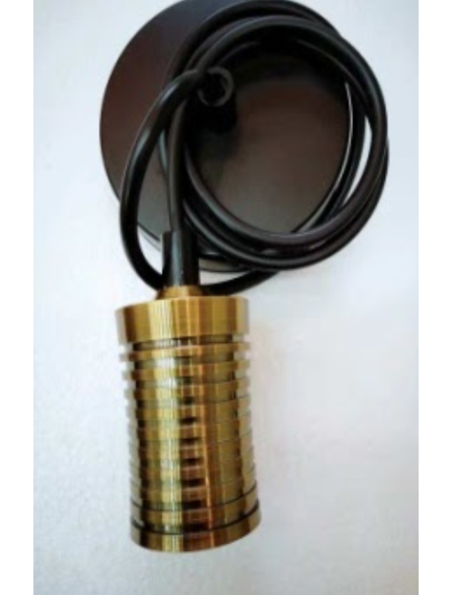 SuspensieJH-154 D4.5xH6.5cm, E27/1, Metal+ PVC Wire, Antique Luminaled