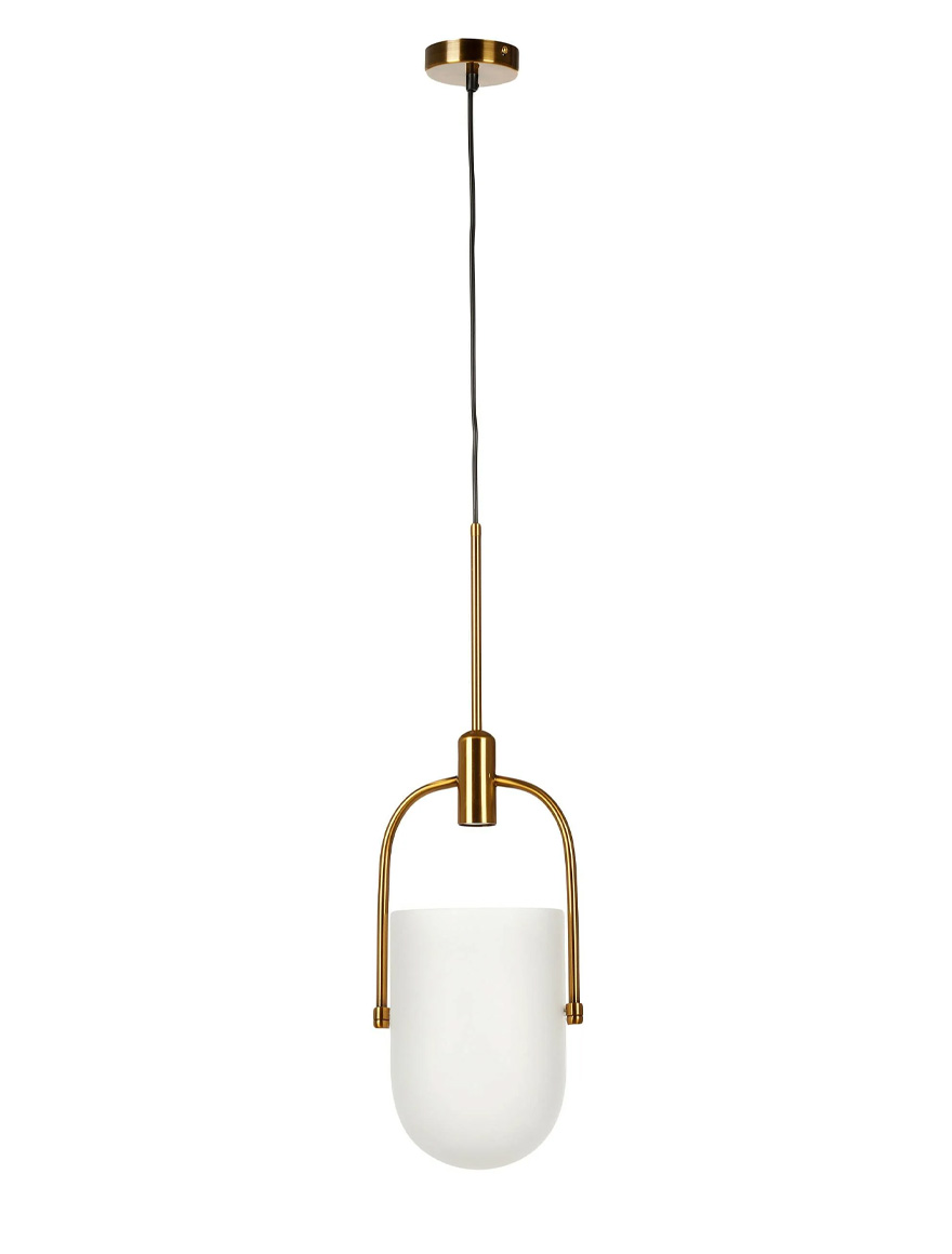 Suspensie Led JH-289 D18x30cm, 5W, Metal+Glass, White,Luminaled