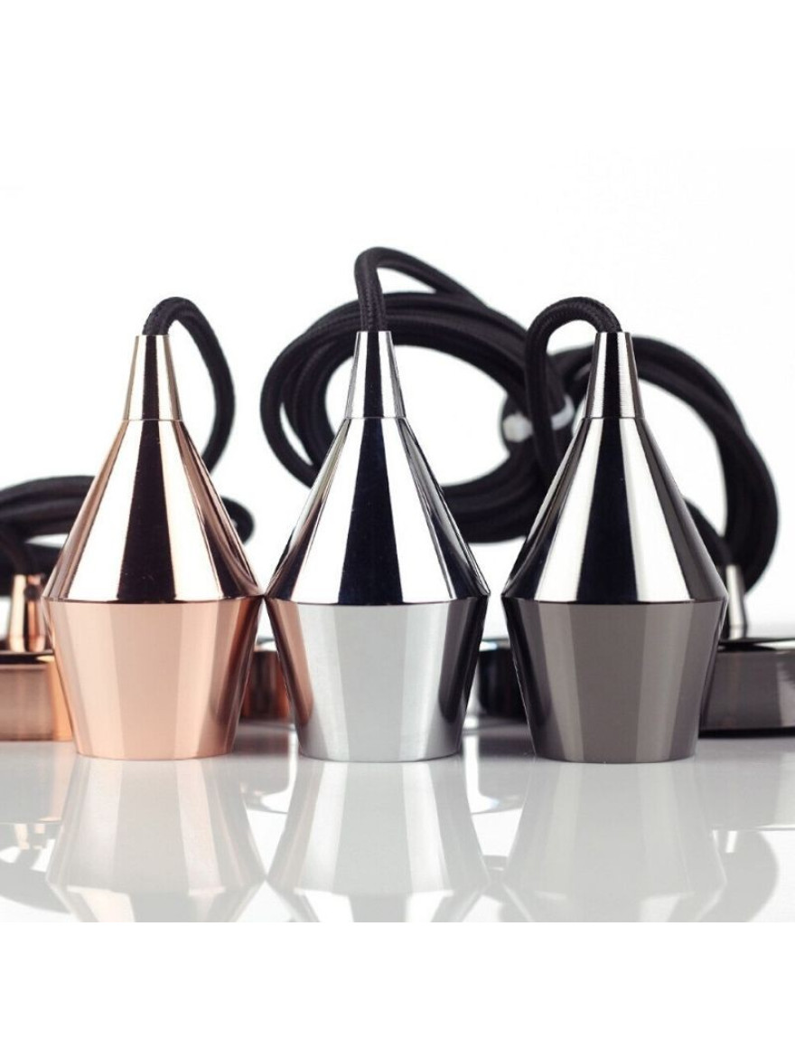 SuspensieJH-148 D5.5xH7.5cm, E27/1, Metal+ PVC Wire, Antique Luminaled