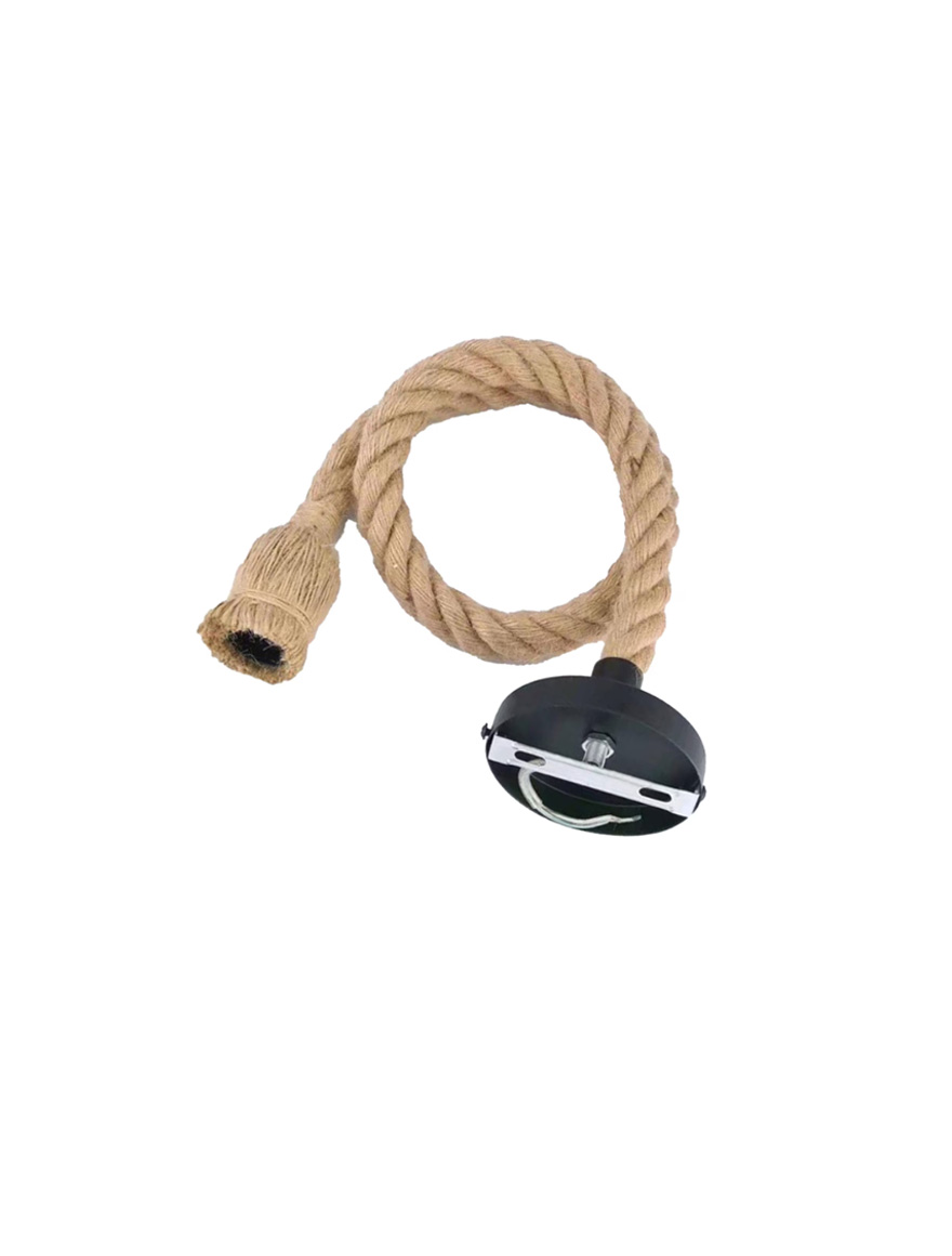 Люстра (Подвес) JH-154-1 2cm x 1m, E27x1, Hemp Rope, Brown LuminaLED