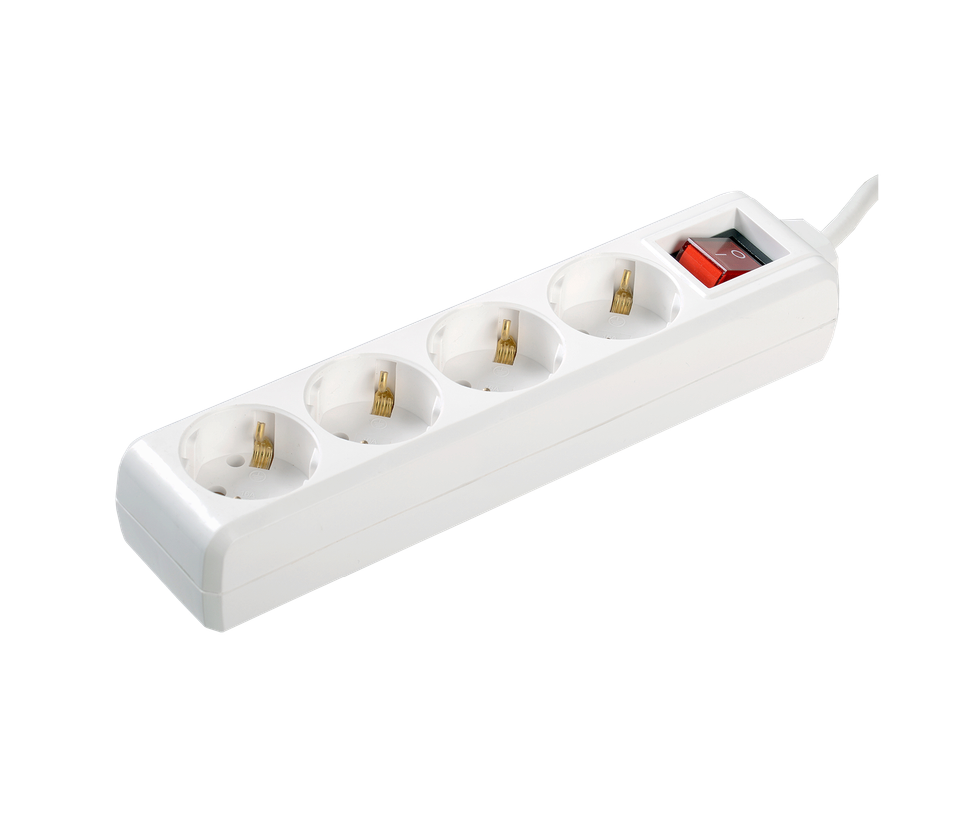 Prelungitor U04K-intr.4 locuri 2Р+PЕ/5metri   3х1mm2  16А/250V  IEK