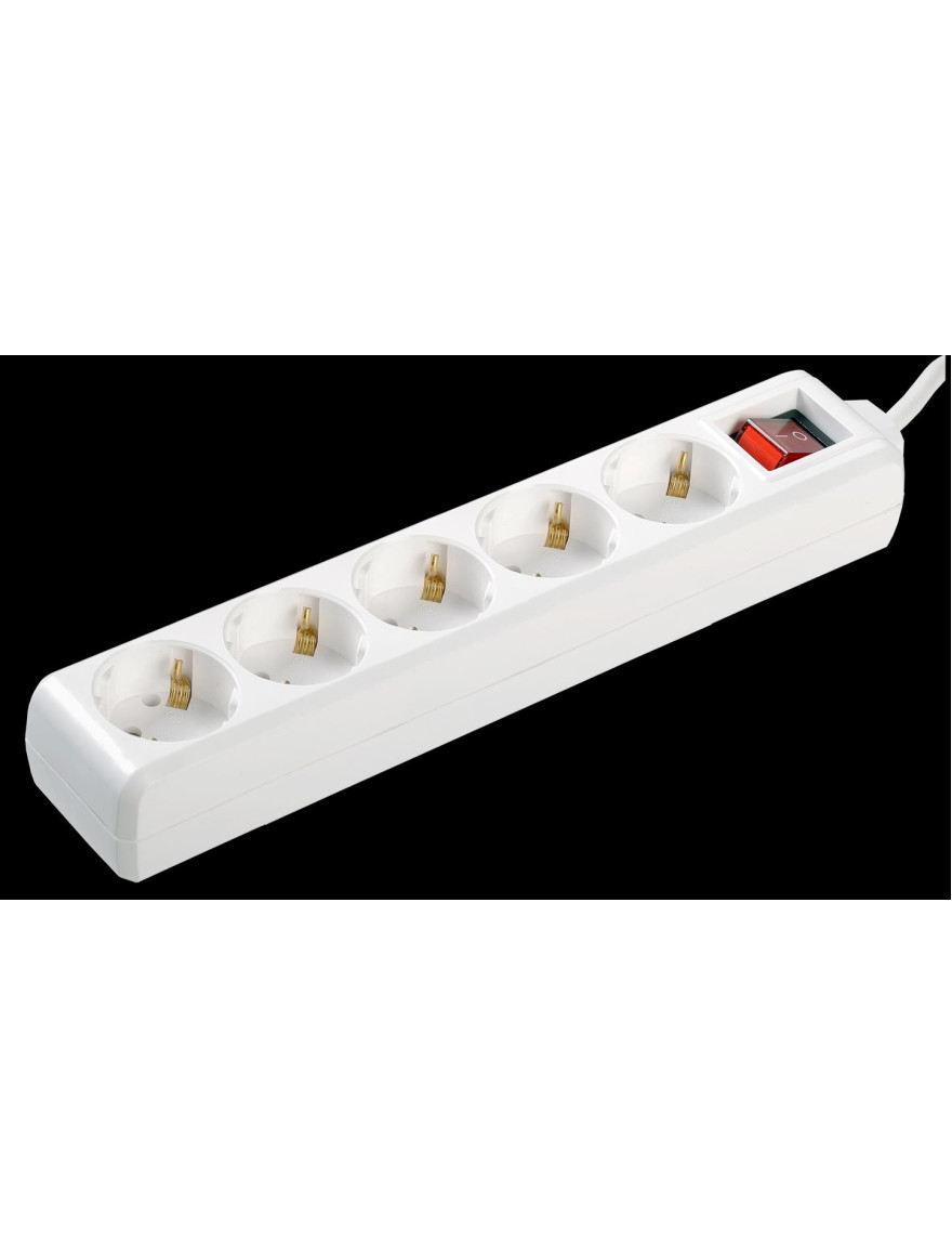 Prelungitor U05K-într.5 locuri 2Р+PЕ/3 metri  3х1mm2  16А/250V IEK