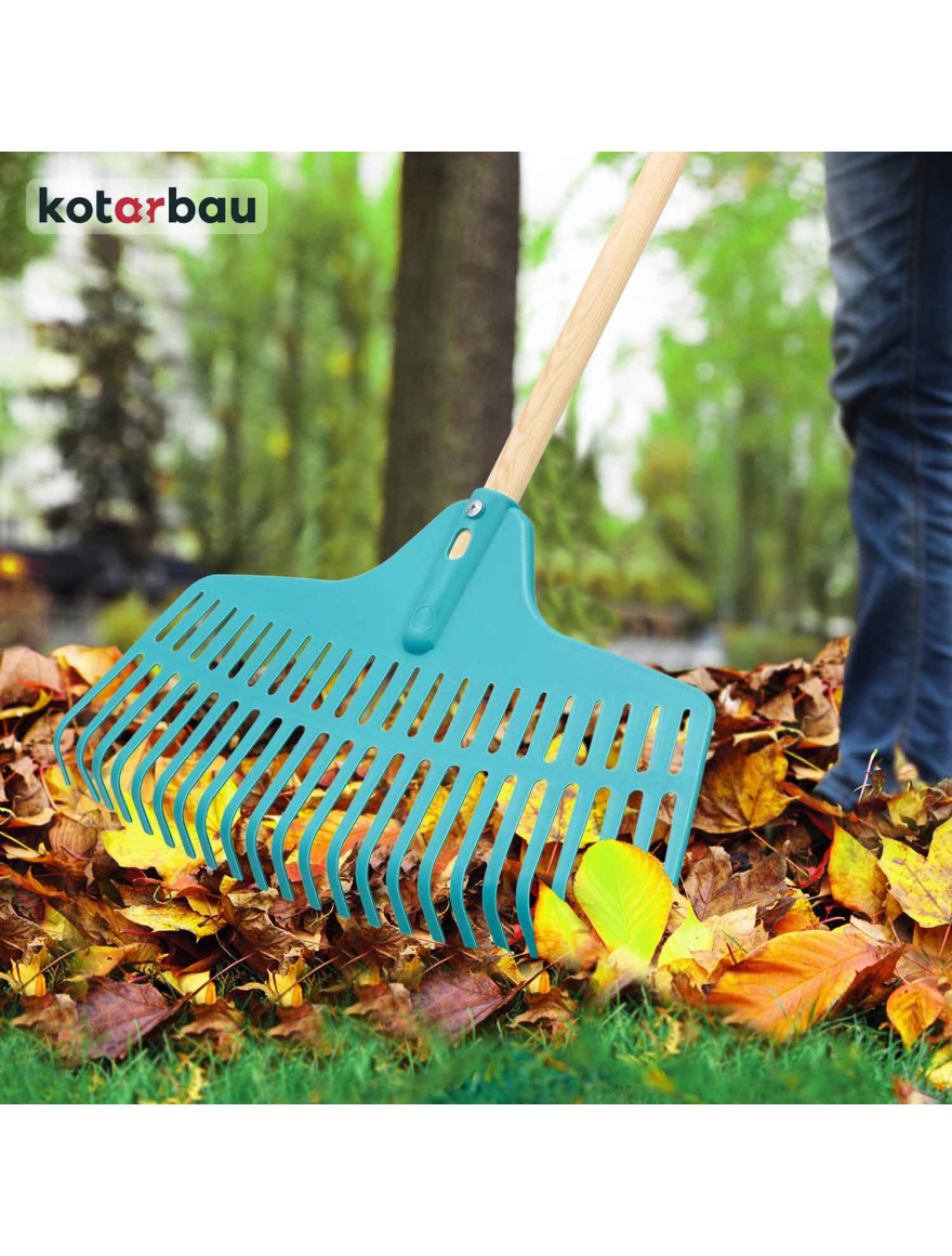 * Greblă 23 dinți EP-23X plastic  + coadă lemn