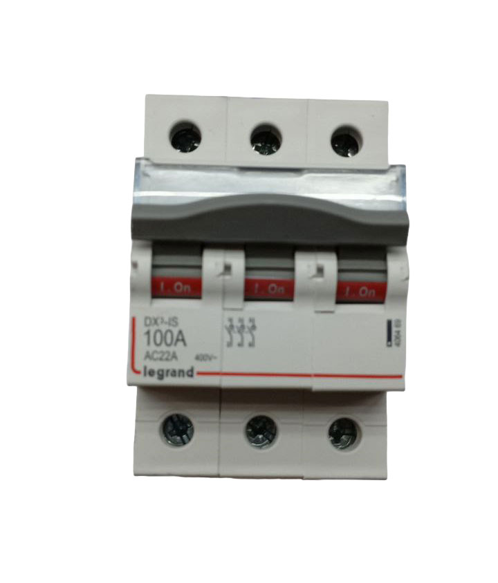 Разъединитель нагрузки 3P, 100 A, 3 модуля, DX3