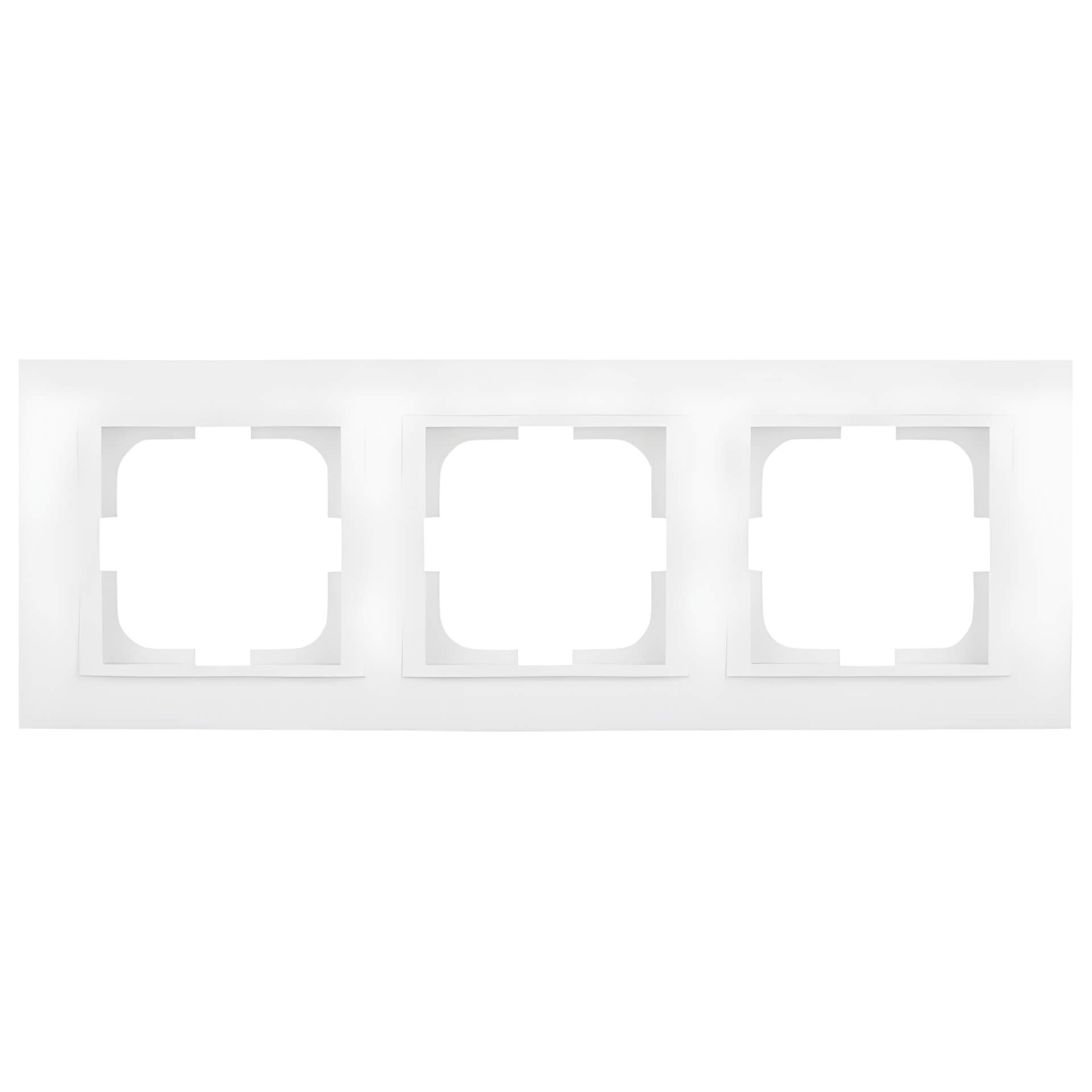 Рамка 3 модуля (БЕЛАЯ) LE 1/12/120