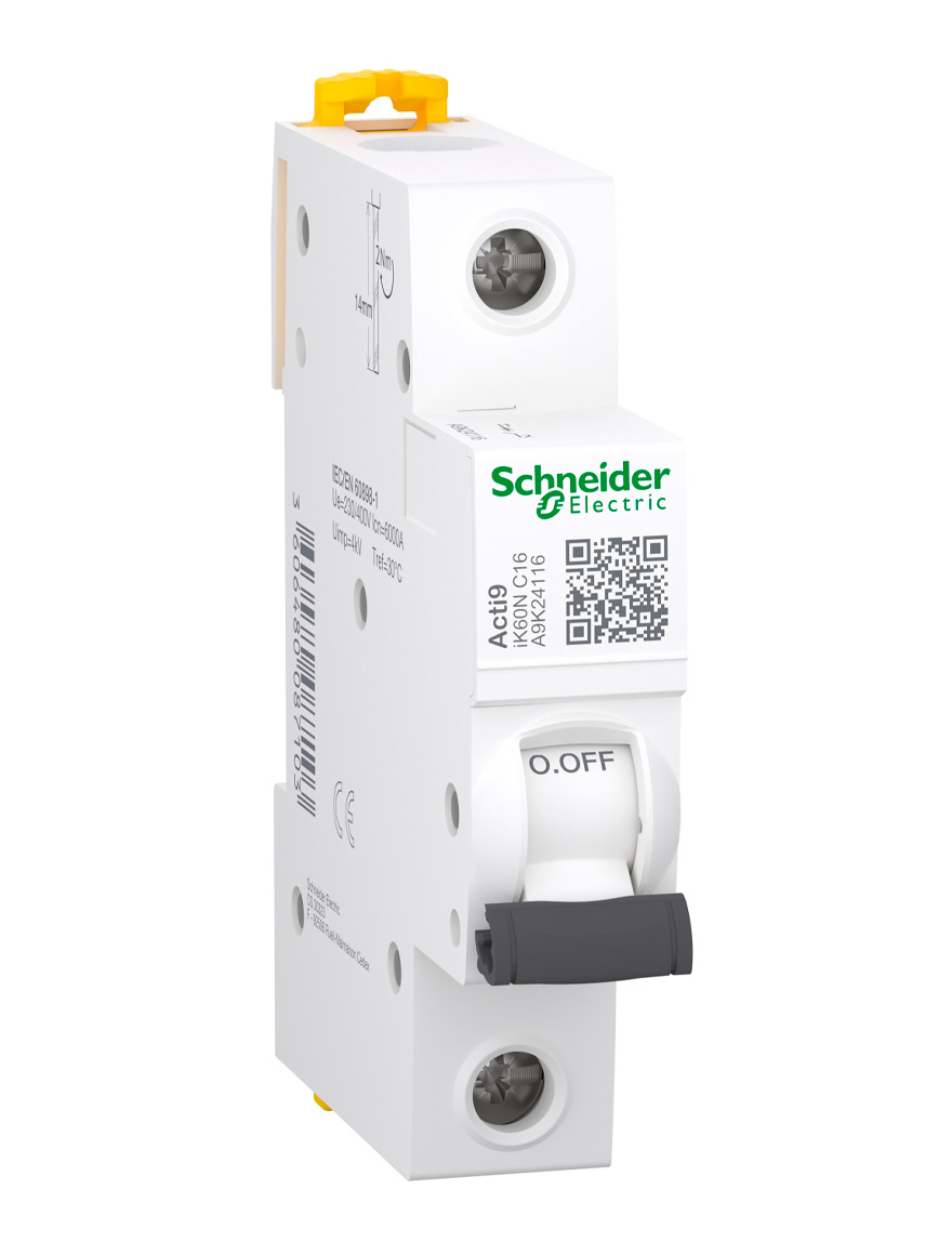 Выключатель автоматический C iK60N 16A 1P A9K24116 SCHNEIDER